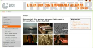 Literatura Contemporánea Alemana en español